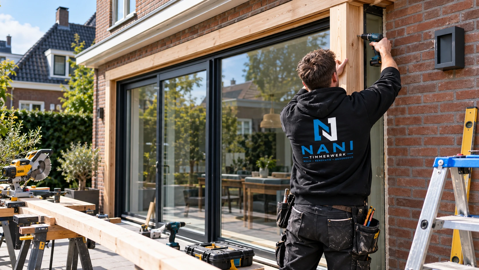 NANI Timmerwerk aan het werk bij een Nederlandse woning